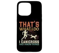 Eso es lo Que Hago Canicross y sé Cosas Que corren Perros Carcasa para iPhone 15 Pro MAX