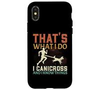 Eso es lo Que Hago Canicross y sé Cosas Que corren Perros Carcasa para iPhone X/XS