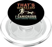 Eso es lo Que Hago Canicross y sé Cosas Que corren Perros PopSockets PopGrip para MagSafe