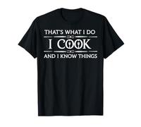 Eso es lo Que Hago Cocino y sé Cosas Cocinar Chef Cocinero Camiseta