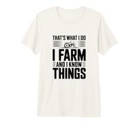 Eso es lo Que Hago Cultivo y sé Cosas Camiseta Premium