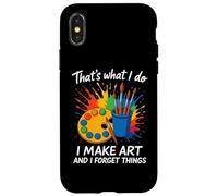 Eso es lo que hago Hago arte y olvido cosas Artista Cerebro Carcasa para iPhone X/XS