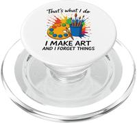 Eso es lo que hago Hago arte y olvido cosas Artista Cerebro PopSockets PopGrip para MagSafe