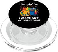 Eso es lo que hago Hago arte y olvido cosas Artista Cerebro PopSockets PopGrip para MagSafe