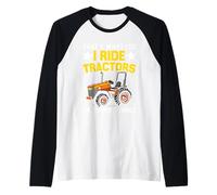 Eso es lo Que Hago I Ride Tractors and I Forget Things Camiseta Manga Raglan