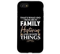Eso es lo Que Hago Investigo Historias Familiares Y Sé Cosas Carcasa para iPhone SE (2020) / 7/8