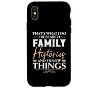 Eso es lo Que Hago Investigo Historias Familiares Y Sé Cosas Carcasa para iPhone X/XS