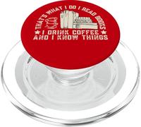 Eso es lo Que Hago Leo Libros Tomo café Sé Cosas PopSockets PopGrip para MagSafe