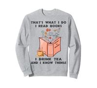 Eso es lo que hago Leo libros Tomo té y sé cosas Sudadera