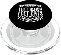 Eso es lo Que Hago Levanto Peso I Acariciar Gatos y sé Cosas PopSockets PopGrip para MagSafe