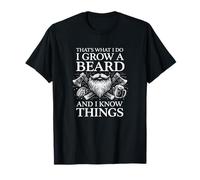 Eso es lo Que Hago Me dejé Crecer la Barba y sé Cosas Bold BEA Camiseta