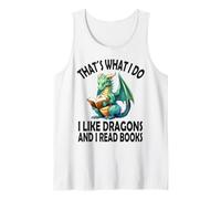 Eso es lo Que Hago me Gustan los Dragones y Leo Libros, Dragón Camiseta sin Mangas