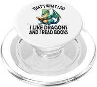 Eso es lo Que Hago me Gustan los Dragones y Leo Libros, Dragón PopSockets PopGrip para MagSafe