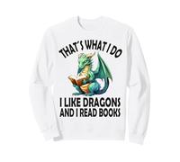Eso es lo Que Hago me Gustan los Dragones y Leo Libros, Dragón Sudadera