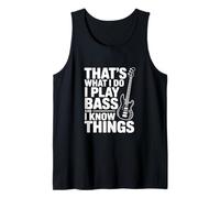 Eso es lo Que Hago Toco el bajo y pienso Cosas Camiseta sin Mangas