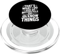 Eso es lo Que Hago yo conduzco mi Moto y sé Cosas PopSockets PopGrip para MagSafe