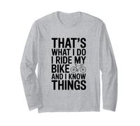Eso es lo Que Hago Yo monto mi Bicicleta y sé Cosas Manga Larga