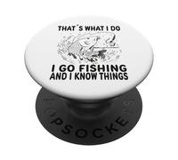 Eso es lo Que Hago yo voy a Pescar, Pesca Divertida PopSockets PopGrip Adhesivo