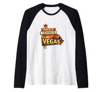 Eso es lo Que me Mudo a Las Vegas Estilo audaz Divertido Viaje Camiseta Manga Raglan