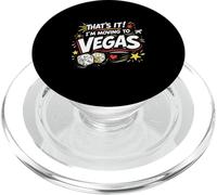 Eso es lo Que me Mudo a Las Vegas Estilo audaz Divertido Viaje PopSockets PopGrip para MagSafe