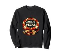 Eso es lo Que me Mudo a Las Vegas Estilo audaz Divertido Viaje Sudadera