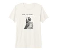 Eso es lo Suficientemente Bueno. Mediocrates - Negro | Filósofo Divertido Camiseta Premium