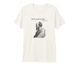 Eso es lo Suficientemente Bueno. Mediocrates - Negro | Filósofo Divertido Camiseta Premium