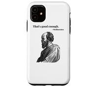 Eso es lo Suficientemente Bueno. Mediocrates - Negro | Filósofo Divertido Carcasa para iPhone 11