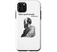 Eso es lo Suficientemente Bueno. Mediocrates - Negro | Filósofo Divertido Carcasa para iPhone 11 Pro MAX