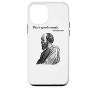 Eso es lo Suficientemente Bueno. Mediocrates - Negro | Filósofo Divertido Carcasa para iPhone 12 Mini