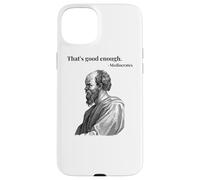 Eso es lo Suficientemente Bueno. Mediocrates - Negro | Filósofo Divertido Carcasa para iPhone 15 Plus