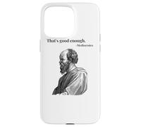 Eso es lo Suficientemente Bueno. Mediocrates - Negro | Filósofo Divertido Carcasa para iPhone 15 Pro MAX