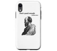 Eso es lo Suficientemente Bueno. Mediocrates - Negro | Filósofo Divertido Carcasa para iPhone XR