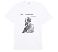 Eso es lo Suficientemente Bueno. Mediocrates - Negro | Filósofo Divertido Comfort Colors Adult Heavyweight T-Shirt