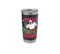 Eso es todo lo que vas en el compost Funny Goose Vaso térmico de acero inoxidable de doble pared