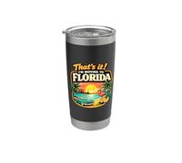 Eso es todo, me mudaré a Florida Humor de viaje divertido Reubicarse Vaso térmico de acero inoxidable de doble pared