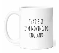 Eso Es Todo, Me Voy A Mudar A Inglaterra Mug Chic Taza Divertido Tazas De Cerámica Para Escuela Espresso Cappuccino Cacao 330Ml