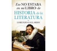 Eso No Estaba En Mi Libro De Historia De La Literatura