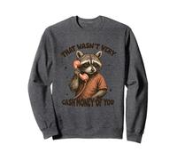 Eso no fue mucho dinero en efectivo de ti mapache Sudadera