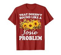Eso no Suena como una Chica Girasol Problema Josie Camiseta, Hombre, Arándano, 3XL