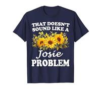Eso no Suena como una Chica Girasol Problema Josie Camiseta, Hombre, Azul Marino, 4XL
