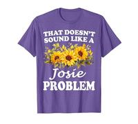Eso no Suena como una Chica Girasol Problema Josie Camiseta, Hombre, Morado Jaspeado, 3XL