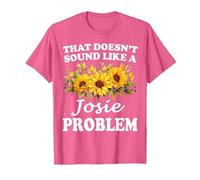Eso no Suena como una Chica Girasol Problema Josie Camiseta, Hombre, Rosa Jaspeado, 3XL