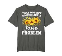 Eso no Suena como una Chica Girasol Problema Josie Camiseta, Hombre Tallas Grandes, Asfalto, 4X Alto