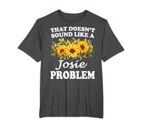 Eso no Suena como una Chica Girasol Problema Josie Camiseta, Hombre Tallas Grandes, Jaspeado Oscuro, 2X Alto