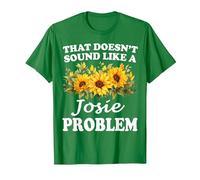 Eso no Suena como una Chica Girasol Problema Josie Camiseta, Hombre, Verde Kelly, 3XL