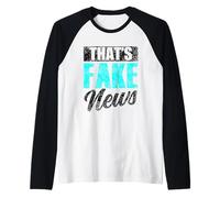 Eso Son Noticias Falsas, Derechos, Libertad de Prensa, periodismo. Camiseta Manga Raglan