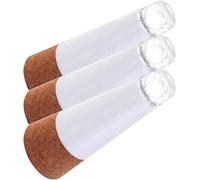 Esoes 3 luces LED recargables para botellas, luces LED recargables por USB, luz de corcho, botella de vino vacía, lámpara para velas, cena, hogar, fiesta, decoración (blanco)