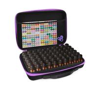 Esoes 60 botellas de aceite esencial de etilvinilacetato de viaje, estuche de transporte de gran capacidad, organizador de esmalte de uñas, bolsa de almacenamiento de esmalte de uñas, bolsa de