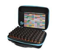 Esoes Soporte para 60 botellas de aceite esencial de etilvinilacetato de gran capacidad, organizador de esmalte de uñas, bolsa de almacenamiento de esmalte de uñas, bolsa de almacenamiento de espuma